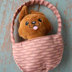 THE WIZARD OF OZ OFFICIAL TOTO SMALL STUFFED ANIMAL PLUSH & BASKET